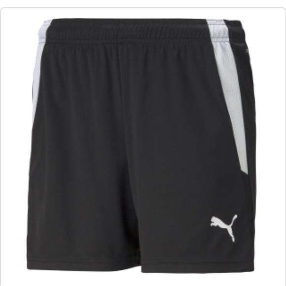 Puma NWT black liga shorts running, gym, soccer, pickleball - Picture 1 of 6